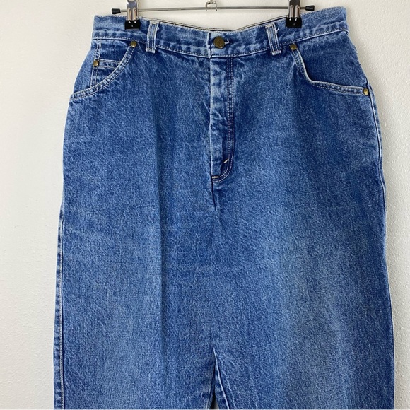 Vintage 80s Levi's 573 Denim Blue Jeans - 16 (31x30) - Picture 3 of 16